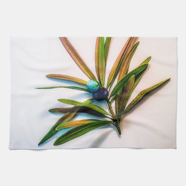 Piscina Evergreen con toallas de cocina Berries (Horizontal)