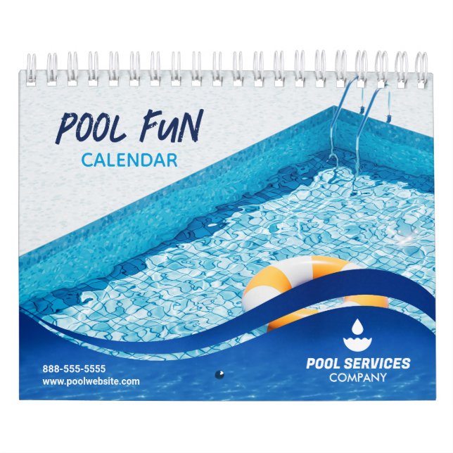 Piscinas | Calendario de la empresa de servicios d (Tapa)