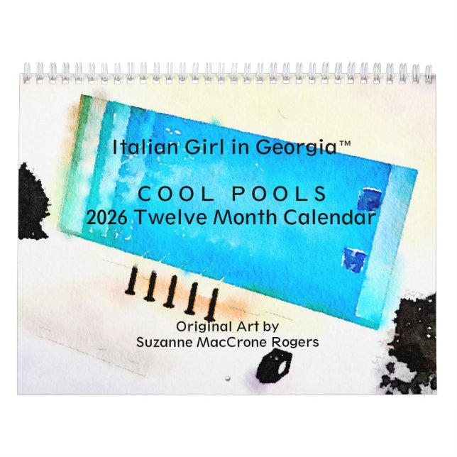 Piscinas Geniales - Calendario de Arte de 12 Meses (Tapa)