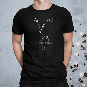 Piscis Camiseta personalizada de constelación zo