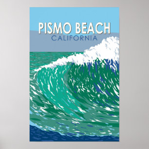 Pismo Beach California Viajes Arte Vintage