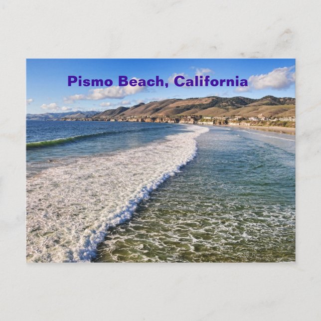 Pismo Beach, postal de California (Anverso)