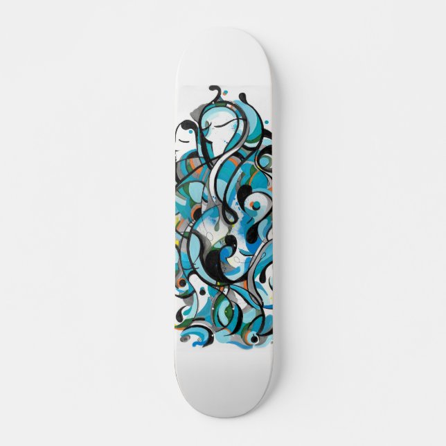 Piso de patineta chica Aqua (Anverso )