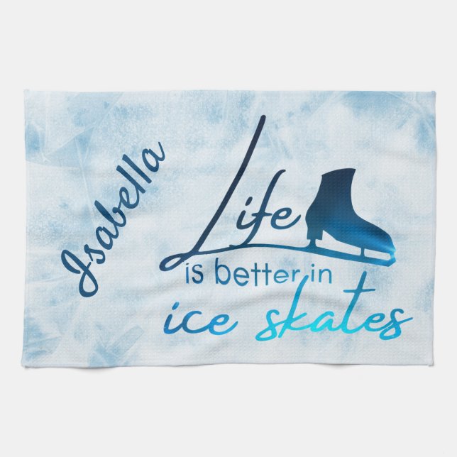 Pista de hielo Toalla de degradado de piel azul me (Horizontal)
