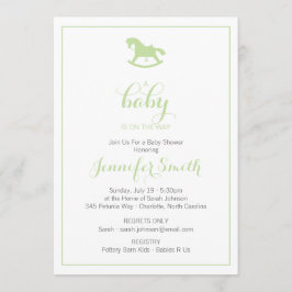 Pista de invitación a Baby Shower para caballos de