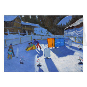 pista del hielo de los niños Clusaz 2014