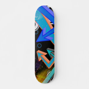 Pistas de graffiti y skateboard efecto semitonio