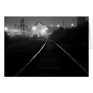 Pistas ferroviarias de noche - Cwmbran antiguo 197
