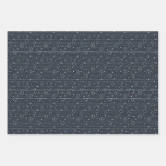 Pistas frescas Envoltura de papel conjunto de tres