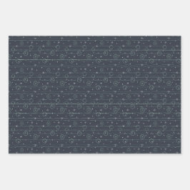 Pistas frescas Envoltura de papel conjunto de tres