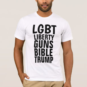 Pistolas conservadoras LGBT Trump con camisetas