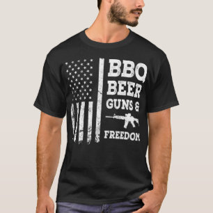 Pistolas De Cerveza BBQ Y Camiseta De Libertad Ese