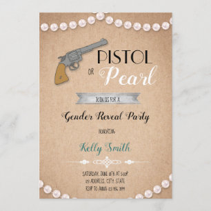 Pistolas o género perla revelan invitación