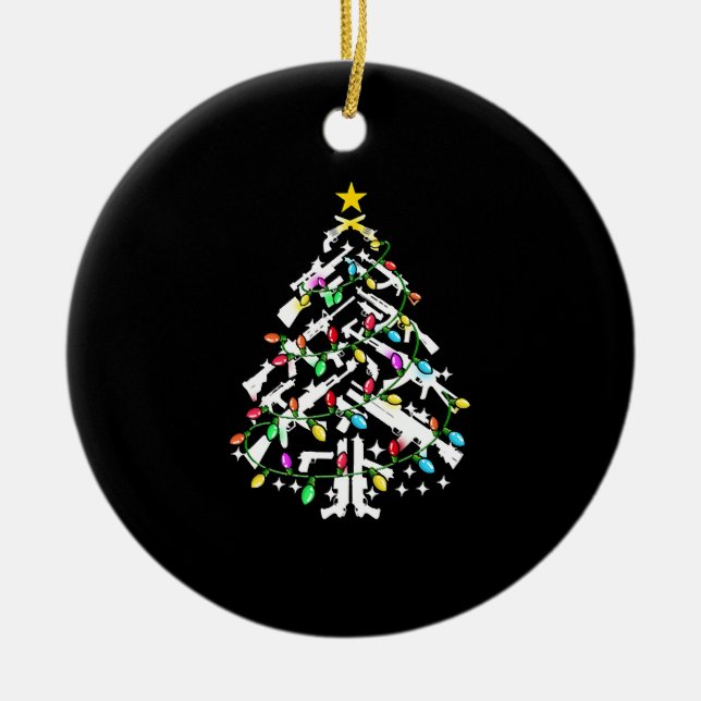 Pistolas Ornamento de Árbol de Navidad (Frente)