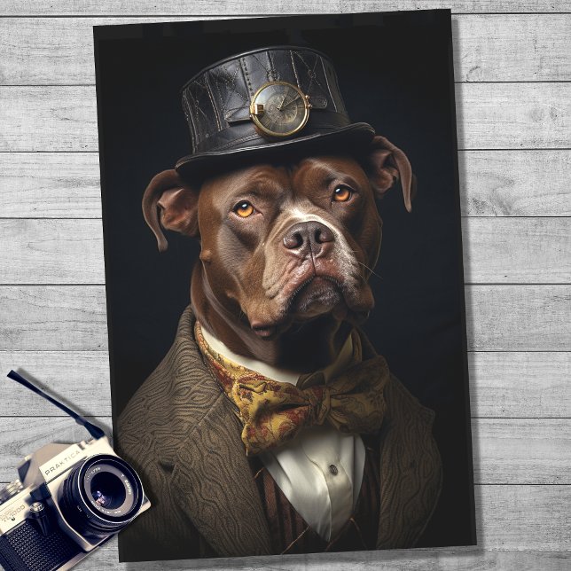 Pit Bull in Suit y Gorra 1 Papel de descomposición (Subido por el creador)