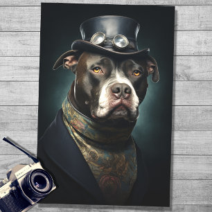 Pit Bull in Suit y Gorra 2 Papel de descomposición
