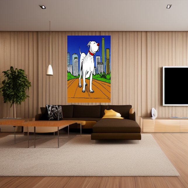 Pit Bull Terrier en el parque | Poster de arte de  (Subido por el creador)