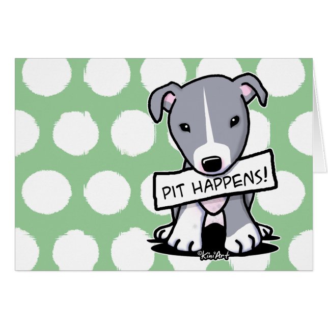 Pit Happens Pitbull Dog (Anverso (Horizontal))