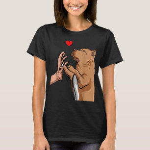 Pitbull ama a Pittie Perro Mamá Chicas Camiseta