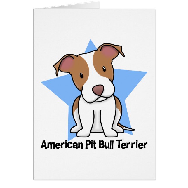 Pitbull americano Terrier de la estrella de Kawaii (Frente)