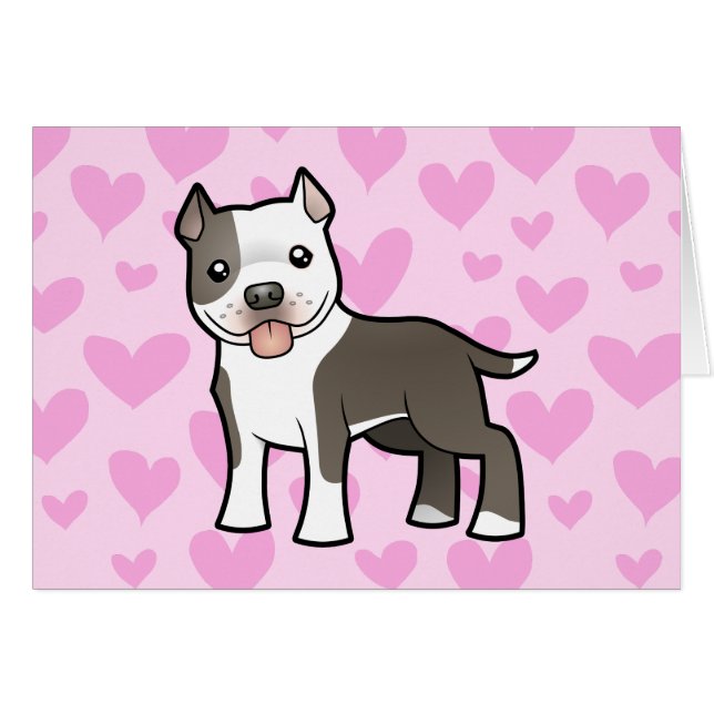 Pitbull/amor de Staffordshire Terrier americano (Anverso (Horizontal))