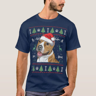 Pitbull Feo Navidades Sweater Pit Bulldog Lover 