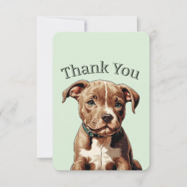 Pitbull Gracias Personalizable de tarjetas