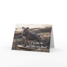 Pitbull igual que la tarjeta del día de mi padre