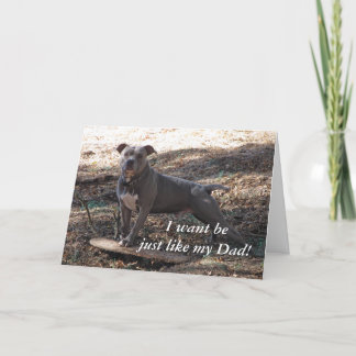 Pitbull igual que la tarjeta del día de mi padre