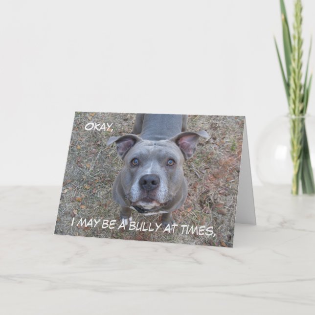 Pitbull Mejor Tarjeta del Día de la Madre (Anverso)