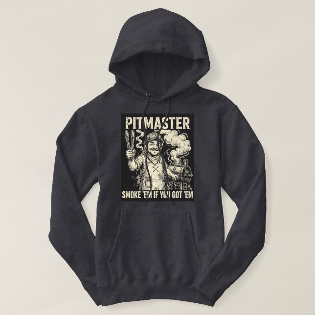 Pitmaster Fuma Si Los Tienes Sudadera con Capucha (Diseño del anverso)