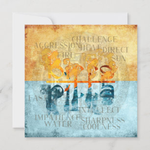 PITTA DOSHA - Tarjeta de felicitación