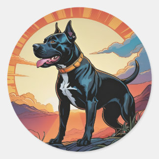 Pittie Pitbull Adventure Senking Dog Pegatinas