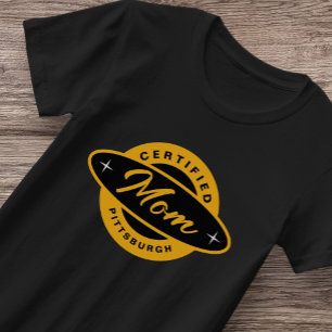 Pittsburgh Home 412 Camiseta de Yinzer de oro negr
