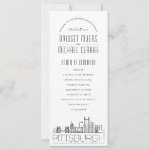 Pittsburgh   Programa de Boda Deco Moderno