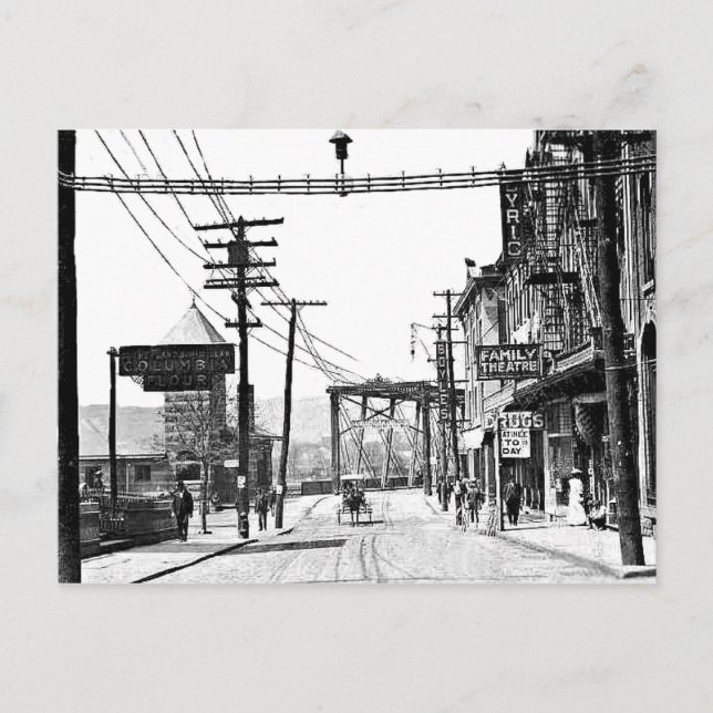 Pittston Pa. Postal (Anverso)