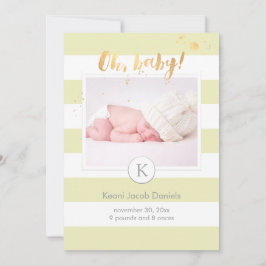 PixDezines anuncio de nacimiento/franjas de colore