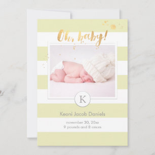 PixDezines anuncio de nacimiento/franjas de colore