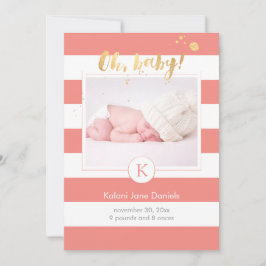 PixDezines anuncio de nacimiento/franjas de colore