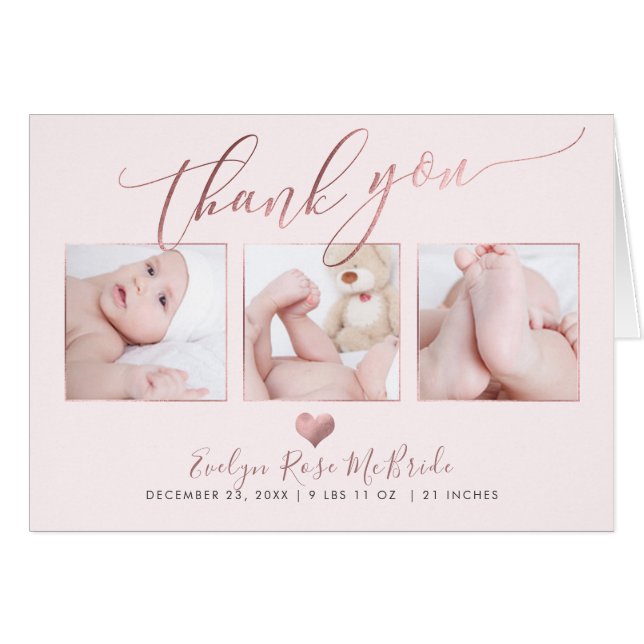 PixDezines Baby Photos Gracias (Anverso (Horizontal))