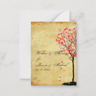 PixDezines de arce rojo vintage, tarjetas de conse