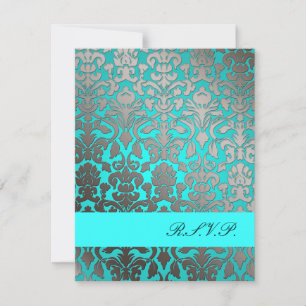 PixDezines Flora Damask, RSVPs para invitaciones 5