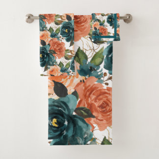 PixDezines H2 Verde Turquesa Rosado Rosas