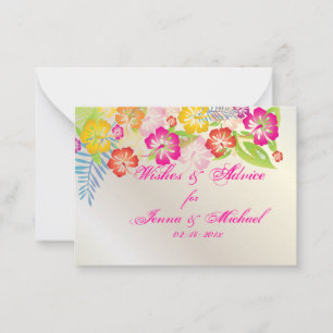 PixDezines Hibiscus Leis Wishes + Tarjetas de Cons