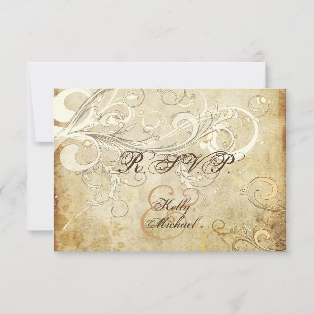 PixDezines LARGE rsvp spas de crema vintage (Anverso)