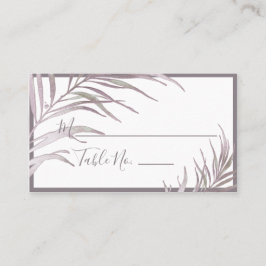 PixDezines Mauve Watercolor Palmas Colocar tarjeta