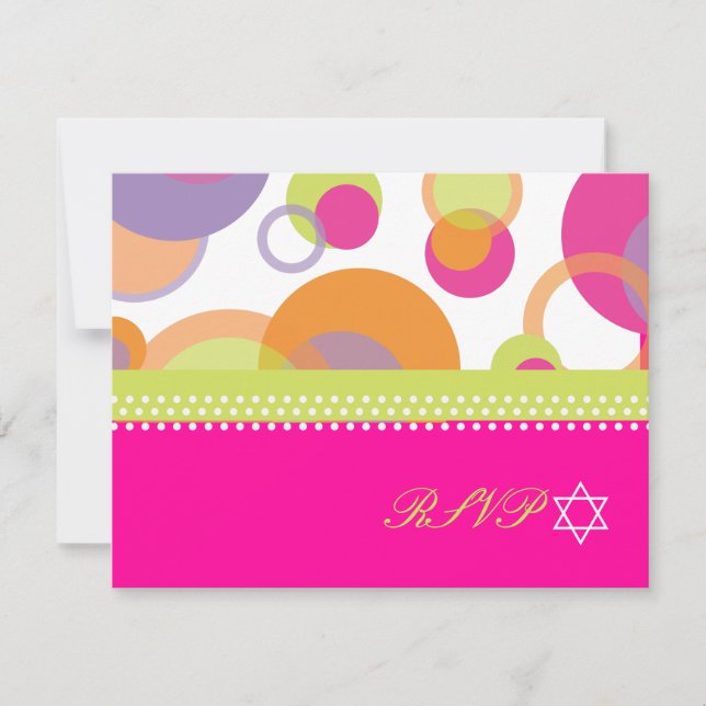 PixDezines Mod Burbujas RSVP al Bar Mitzvá (Anverso)
