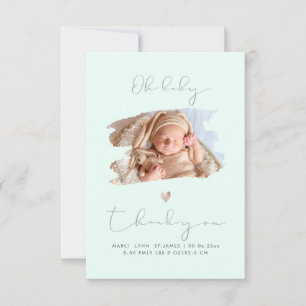 PixDezines Oh Baby Shower Agradecimiento DIY Color