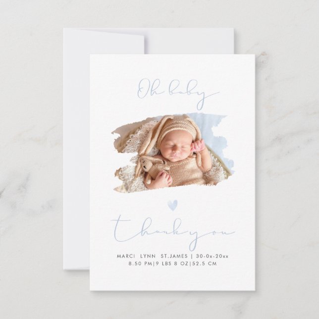 PixDezines Oh Baby Shower Gracias + Anuncio (Anverso)