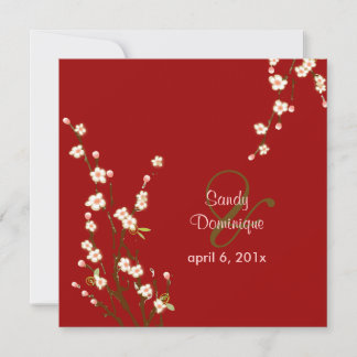 PixDezines Peach Sakura, invitaciones a bodas
